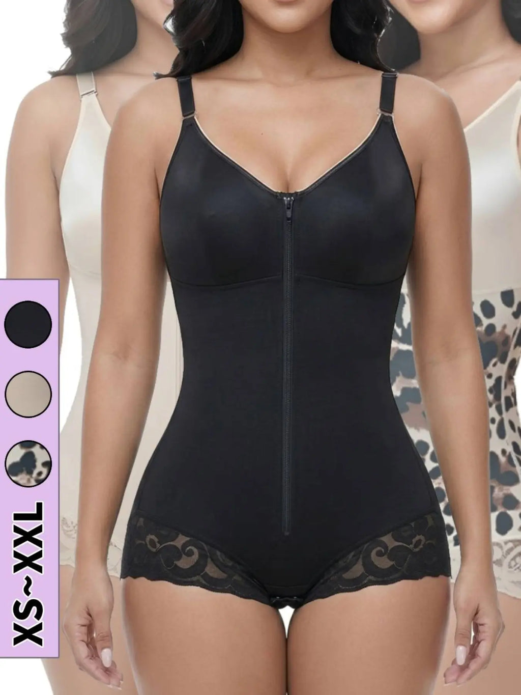 Colombian Faja Women'S Hip Lift & Abdominal Control Full Body Shaper, Adjustable Straps, High Compression Tummy Tuck, Suitable for Training & Gym Exercises, Shapewear, Hip Compression Shapers