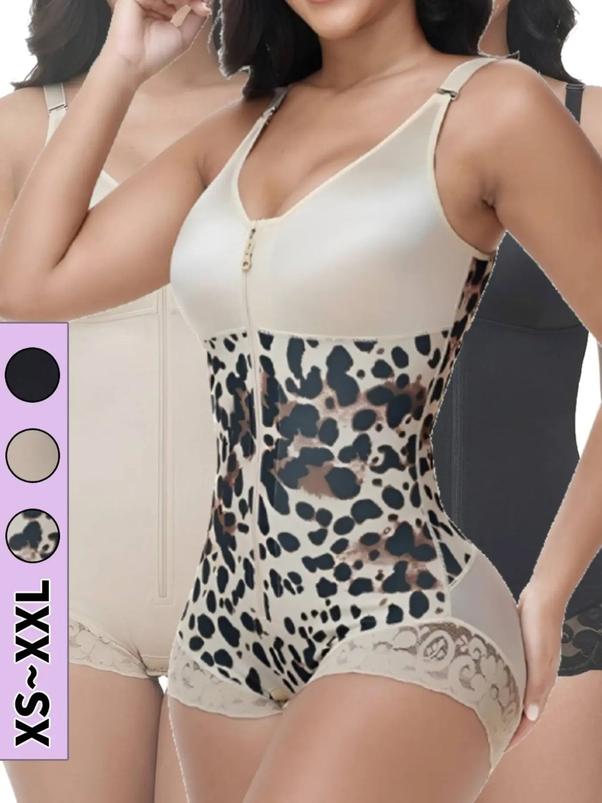 Colombian Faja Women'S Hip Lift & Abdominal Control Full Body Shaper, Adjustable Straps, High Compression Tummy Tuck, Suitable for Training & Gym Exercises, Shapewear, Hip Compression Shapers