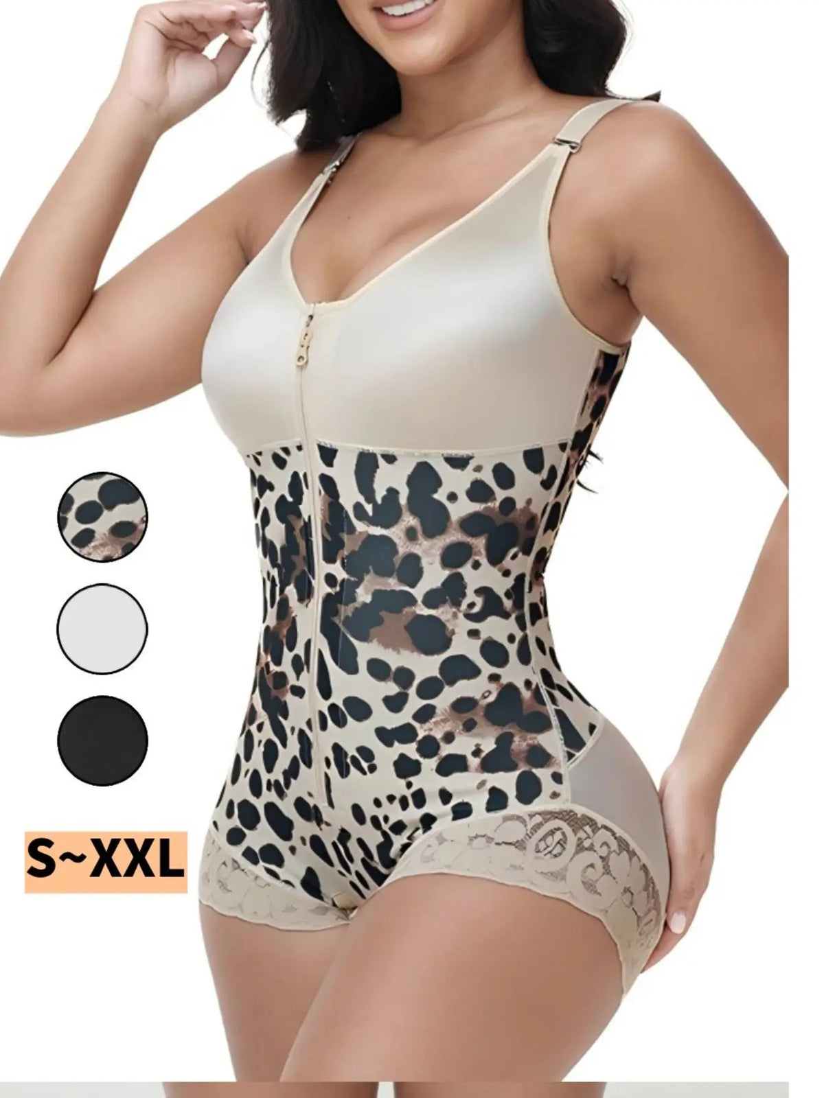 Colombian Faja Women'S Hip Lift & Abdominal Control Full Body Shaper, Adjustable Straps, High Compression Tummy Tuck, Suitable for Training & Gym Exercises, Shapewear, Hip Compression Shapers