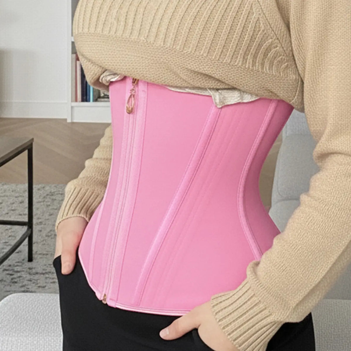 Women'S Sports Belt, Pure Natural Latex Corset Waist Seal, Suitable for Daily Yoga Waist Slimming, Body Shaping, Body Slimming and Belly-Tightening Columbia Belt Shapewear Womenswear Springstatements Black Waist Trainers Faja Faja Body Shaper Fajas