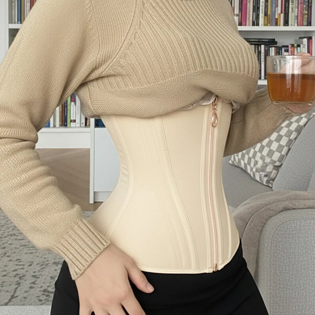 Women'S Sports Belt, Pure Natural Latex Corset Waist Seal, Suitable for Daily Yoga Waist Slimming, Body Shaping, Body Slimming and Belly-Tightening Columbia Belt Shapewear Womenswear Springstatements Black Waist Trainers Faja Faja Body Shaper Fajas